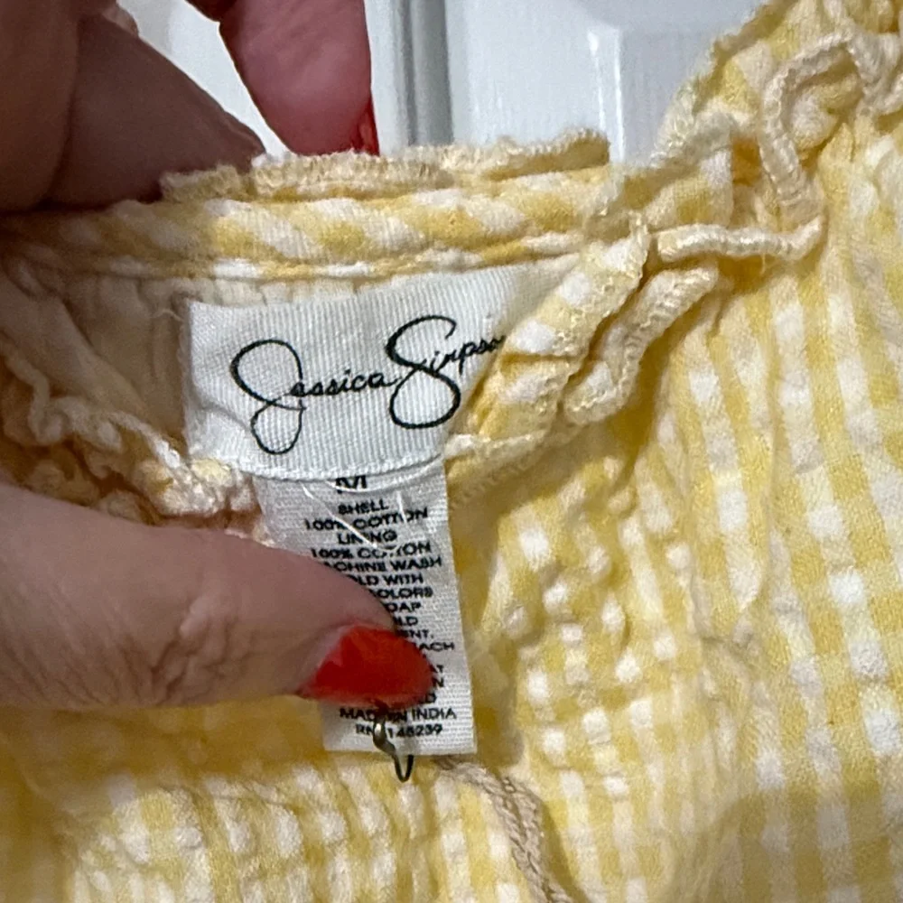 Jessica Simpson Light Yellow Tiered Maxi Dress - Picture 2 of 10